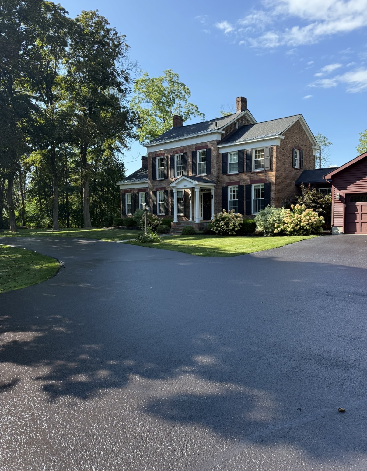 Completed asphalt project