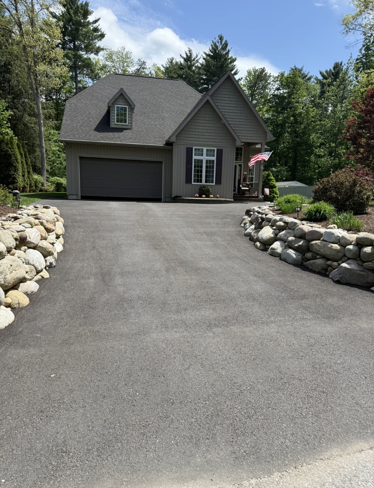 Driveway after