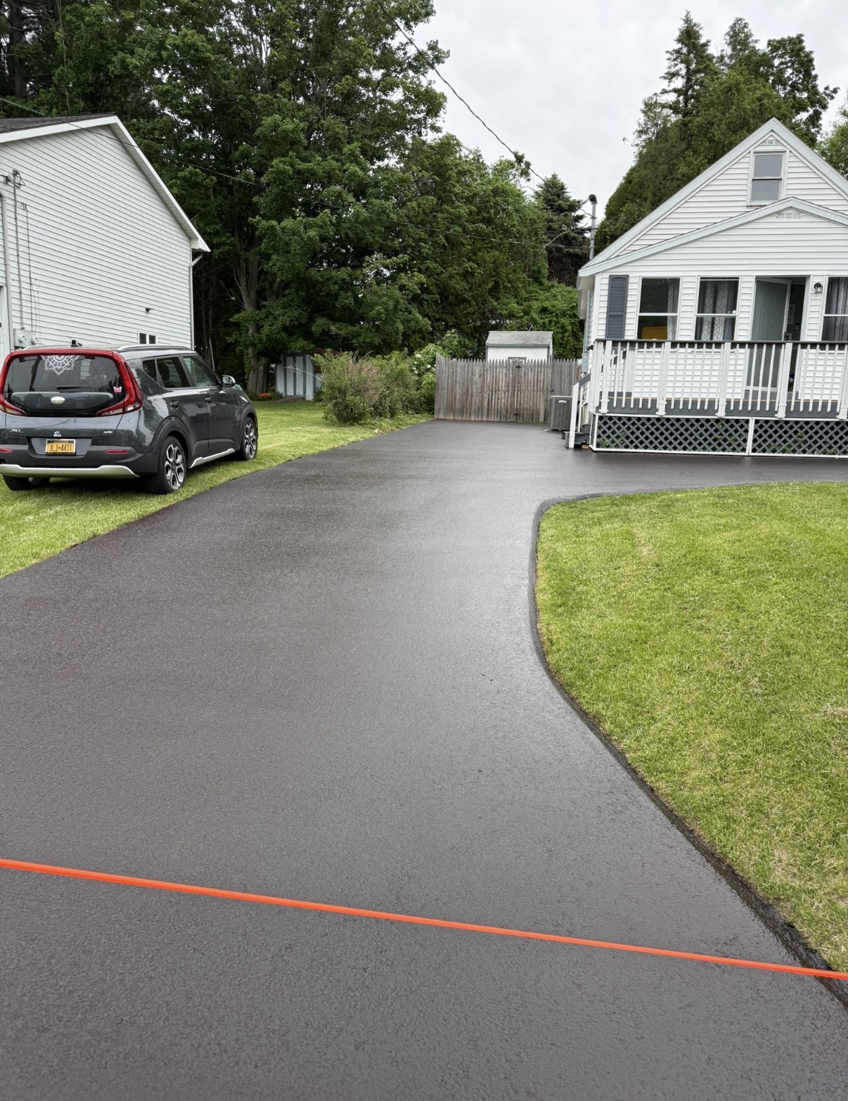 Driveway before