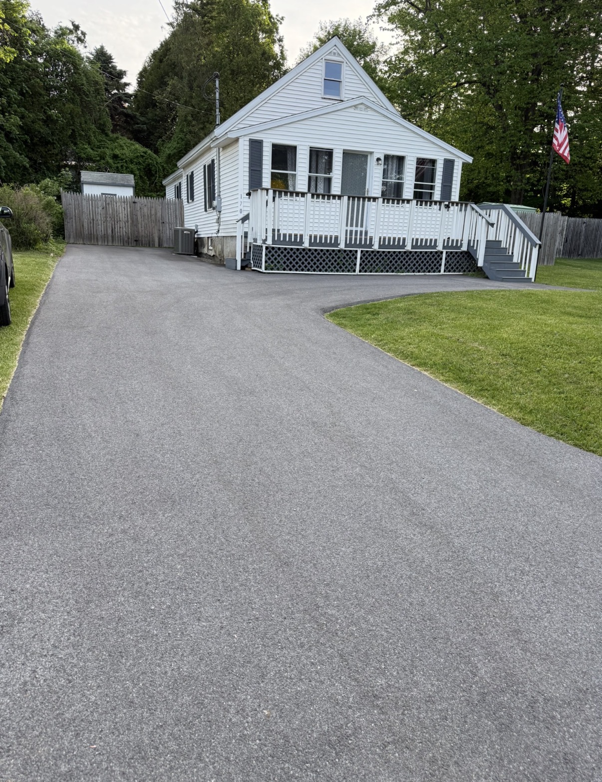 Driveway after